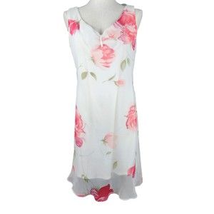 Studio Y Vintage Floral Lined Midi Dress Y2K 90's 13/14